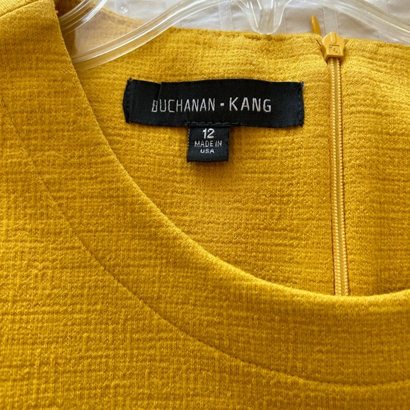 NWOT Women’s Yellow Black Sleeveless Buchanan Kang Dress - Sz 12 - Picture 7 of 16